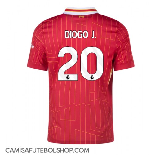 Camisa de time de futebol Liverpool Diogo Jota #20 Replicas 1º Equipamento 2024-25 Manga Curta